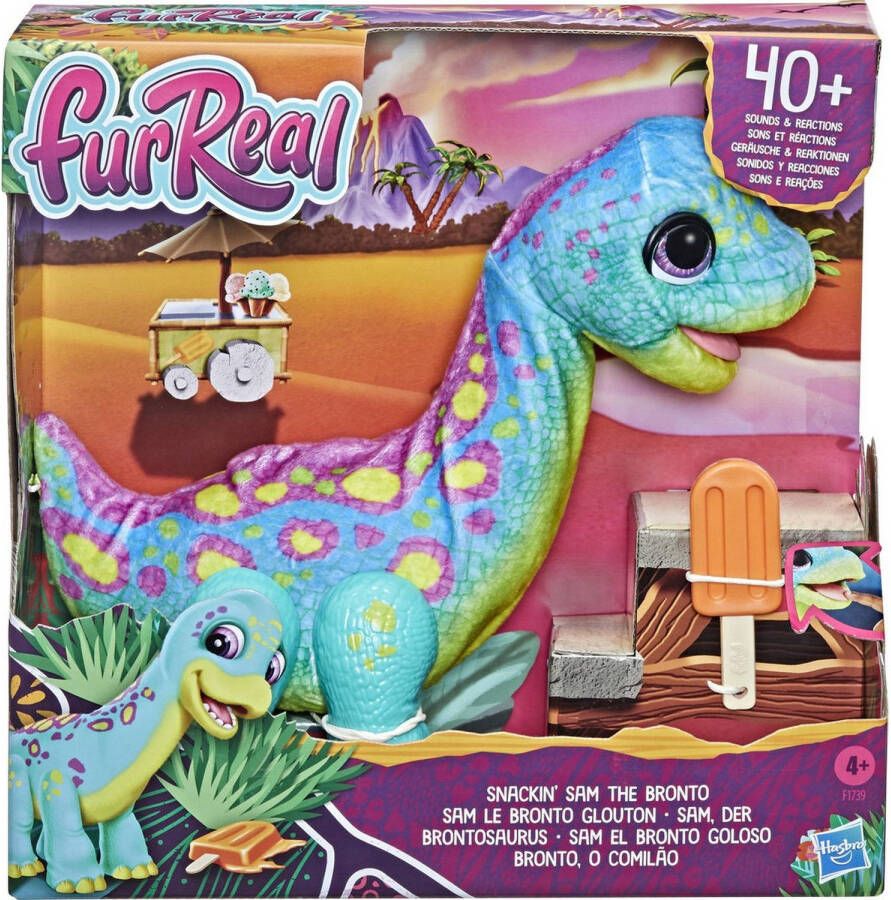 Hasbro furReal Snackin’ Sam the Bronto Interactive Animatronic Plush Toy online kopen