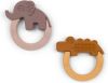 Done by Deer Baby Accessoires Teether 2 Pack Deer Friends Geel online kopen