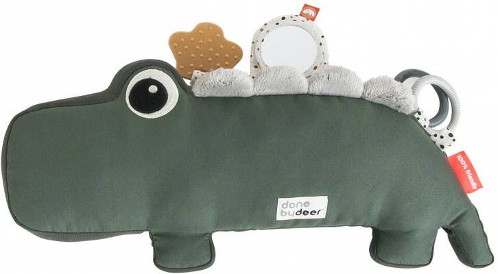 Done by Deer Baby Accessoires Tummy Time Activity Toy Croco Groen online kopen