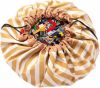 Play & Go Stripes Mustard toy storage bag online kopen